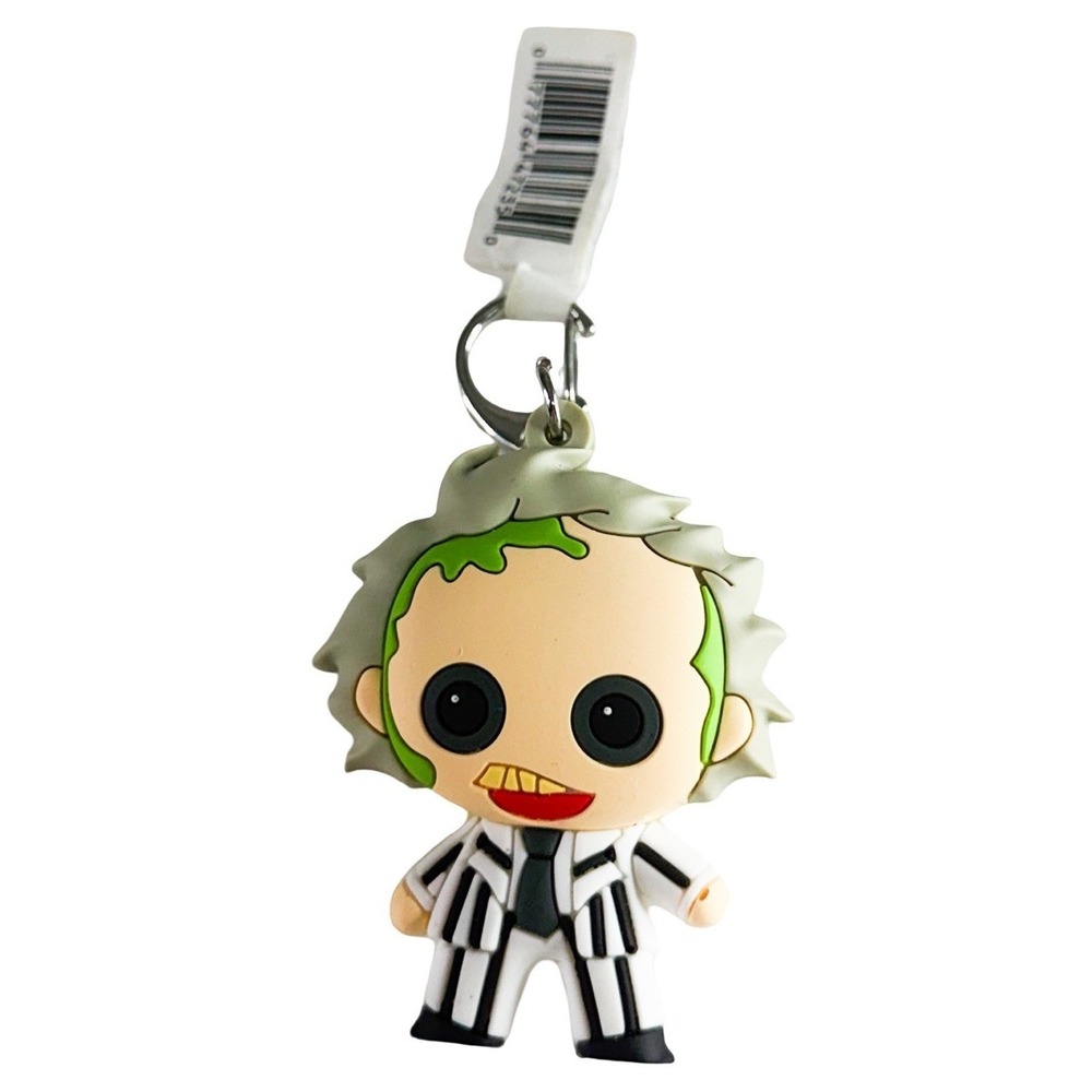 Beetlejuice Keychain Warner Bros 2022 Bag Charm NWT Horror Pop Culture Merch New
